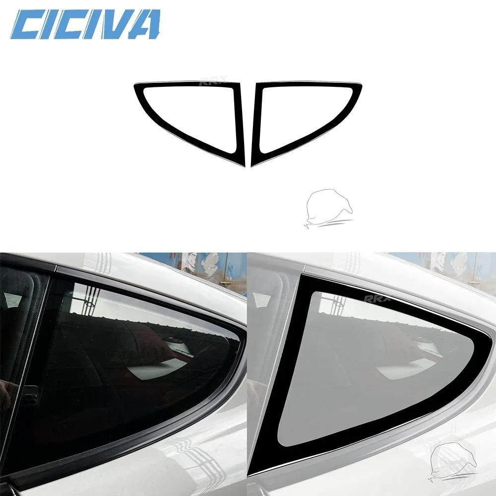 PORSCHE สําหรับปอร์เช่ บ็อกซ์สเตอร์ เคย์แมน 718 982 2016-2022เปียโนสีดําด้านหลังสามเหลี่ยมแผงหน้าต่า