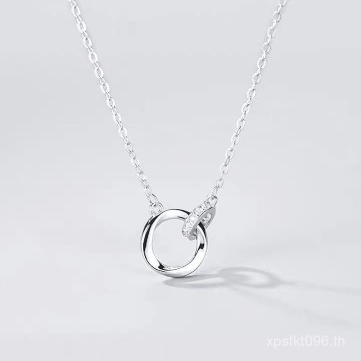 Mobiussia หรูหราสร้อยคอออกแบบขายส่งหญิง s925 อารมณ์ Niche เงินสเตอร์ลิง Clavicle Chain High-End สร้อ