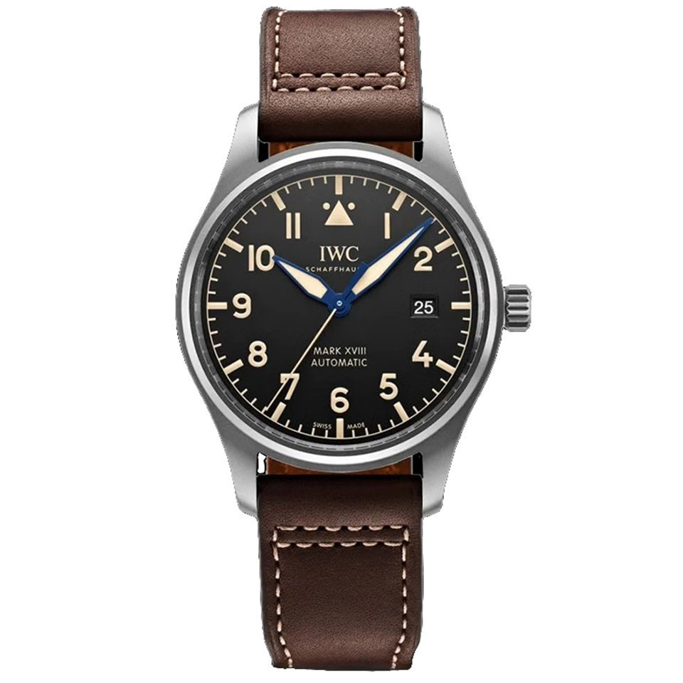 IWC IWC IWC Pilot Series Titanium Automatic Mechanical Belt นาฬิกาผู้ชาย IW327006