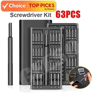 63PCS Precision Screwdriver Set Magnetic Repair Tool Kit with Bits for Phone, Laptop & Electronics
