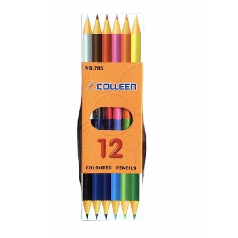 สีไม้ ดินสอสี colleen คอลลีน 2 หัว รุ่น 787