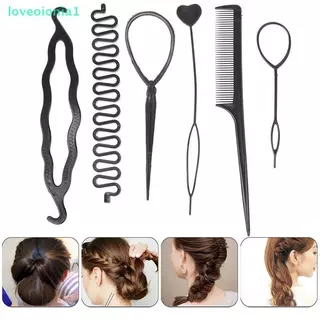loveoionia1 6 ชิ้น/เซ็ตเด็ก Curler ผม Braid บํารุงรักษาเกลียว Twist เครื่องมือจัดแต่งทรงผม IA