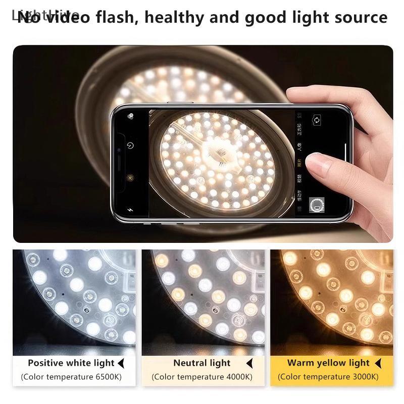 [LightHive] 1 ชุดแม่เหล็กดูดแผง LED วงกลมแหวน 12W 18W 24W 36W 48W 72W LED รอบ AC220V โคมไฟเพดานแหล่งกําเนิดแสง (TH)