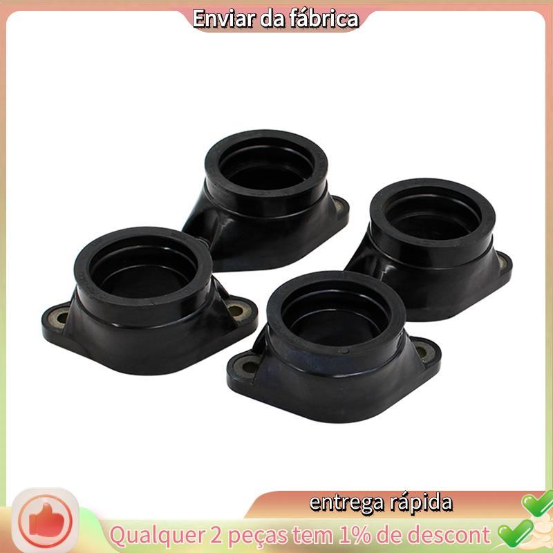 อินเทอร์เฟซท่อร่วมไอดี 4pcs รถจักรยานยนต์ Motobike คาร์บูเรเตอร์สําหรับ GSX750F GSX750 Katana GR78A 