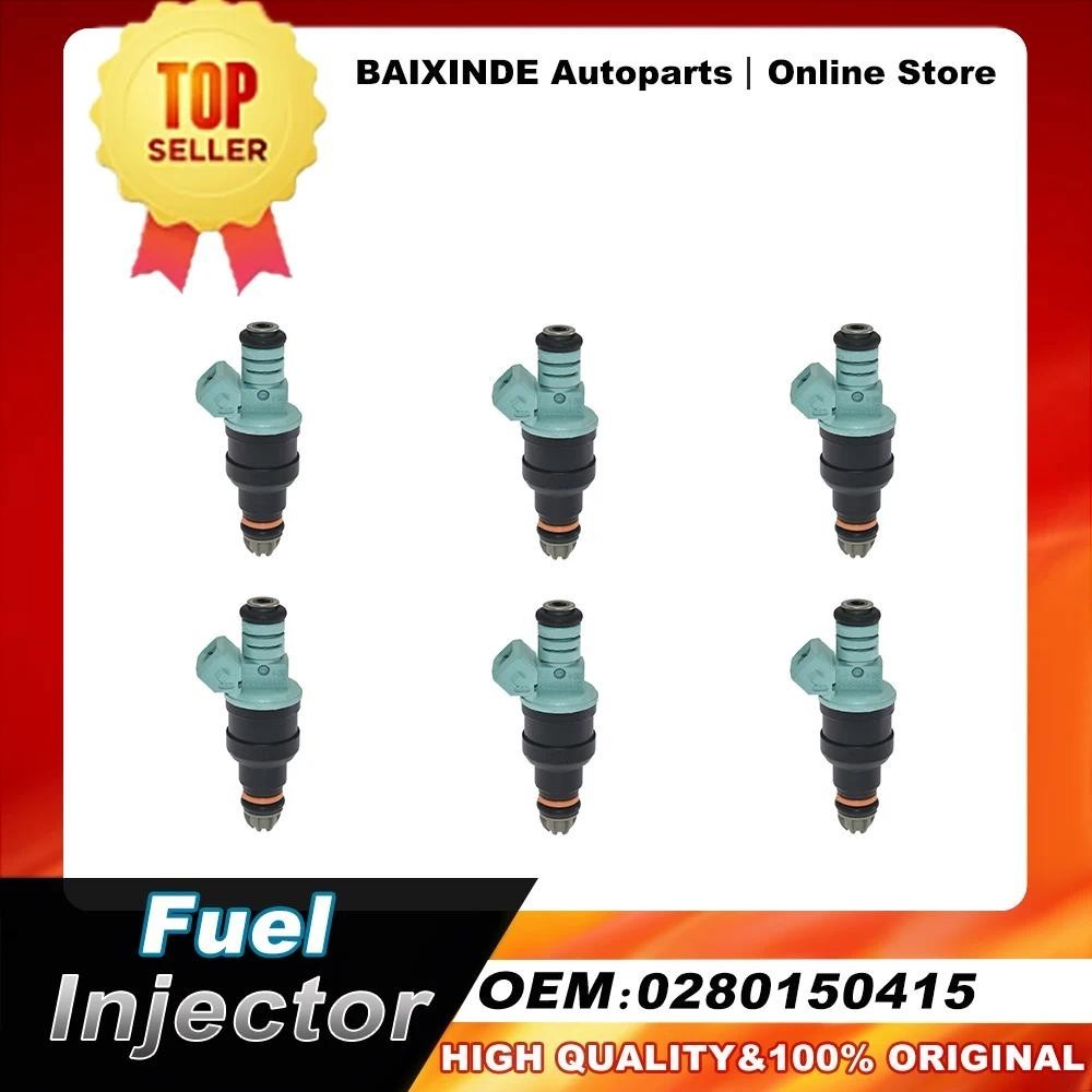 OEM 1/6 ชิ้น 0280150415 หัวฉีดน้ํามันเชื้อเพลิงหัวฉีดสําหรับ BMW 3.0L M3 2.5L 323i 525i E36 E34 M50 