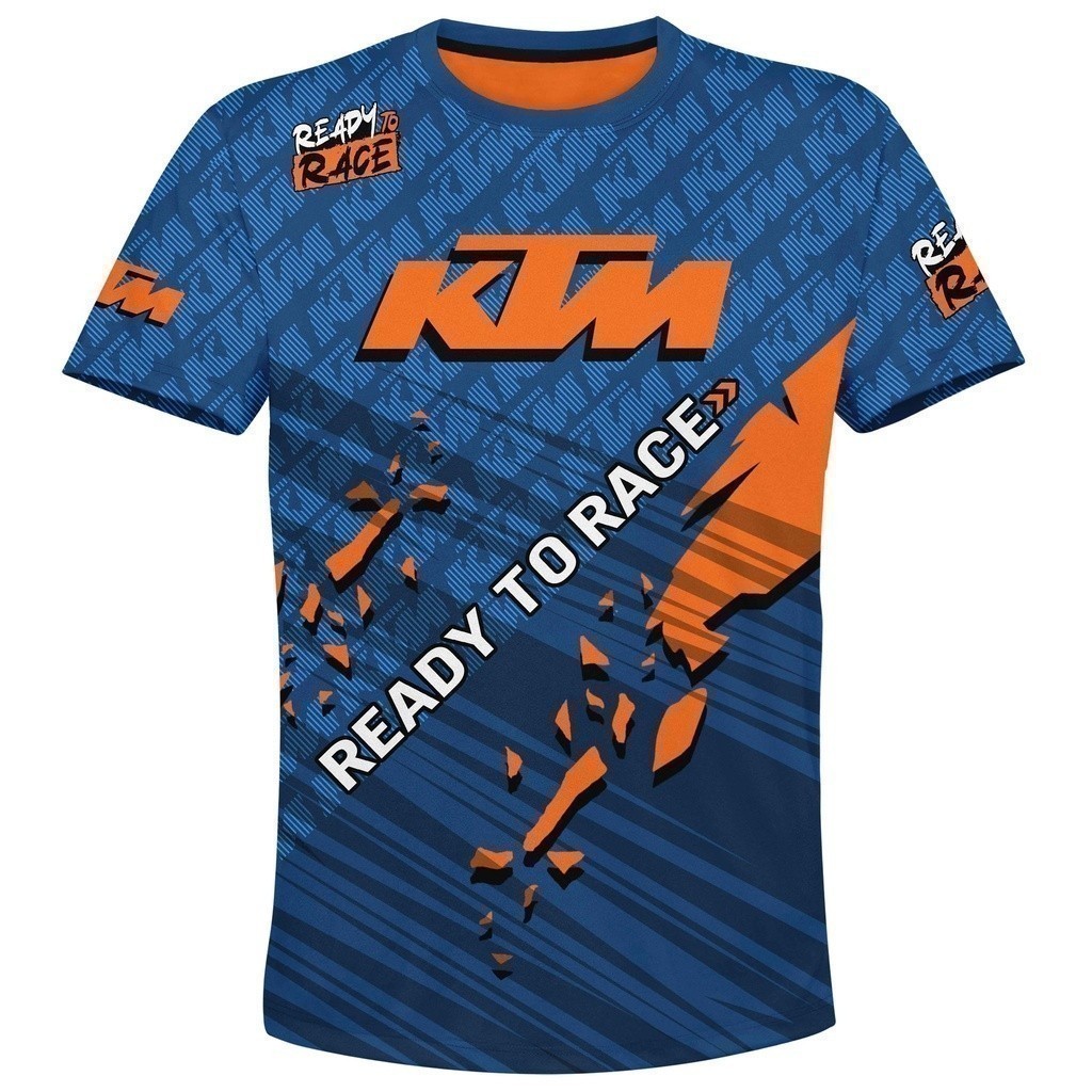 เสื้อยืด 2025 แฟชั่น KTM [UNK] เสื้อยืดพัดลมพิมพ์ลายความละเอียดสูงทํามือ [UNK] เสื้อยืด KTM แรงบันดา