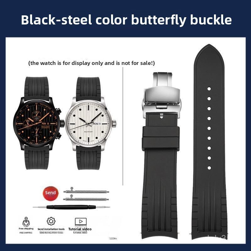 สายรัดซิลิโคนแบบปลดเร็วโค้งขนาด 20 มม. 22 มม. สําหรับ Spirit Zulu Time L3.812 - สายรัดทดแทนเข้ากันได