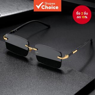 แว่นกันแดดแฟชั่นไร้กรอบ เฉดสีขอบสีเยลลี่สไตล์ยุโรป
