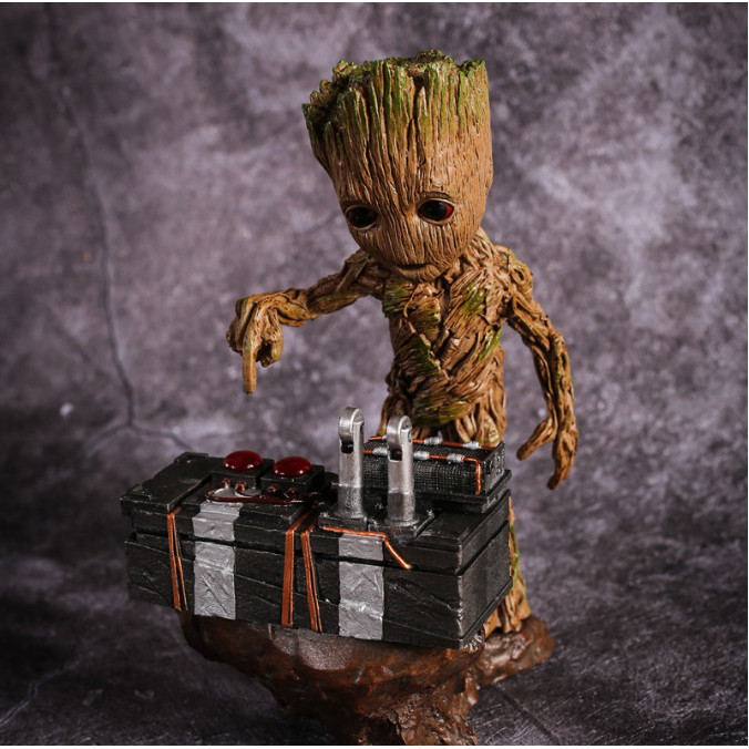 . . Galaxy Guard 2 Groot ตุ๊กตาระเบิด 23 ซม. Xiaoshuman รูปตุ๊กตา