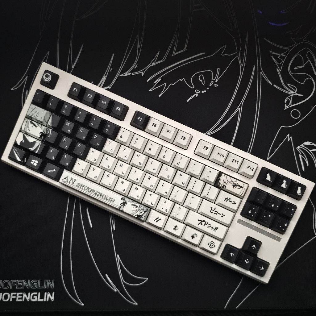 keycap keycap ไทย Shuofeng Lin [An] Keycap Original Factory ความสูง PBT ห้าด้านระเหิดโปร่งใสขนาดเล็ก