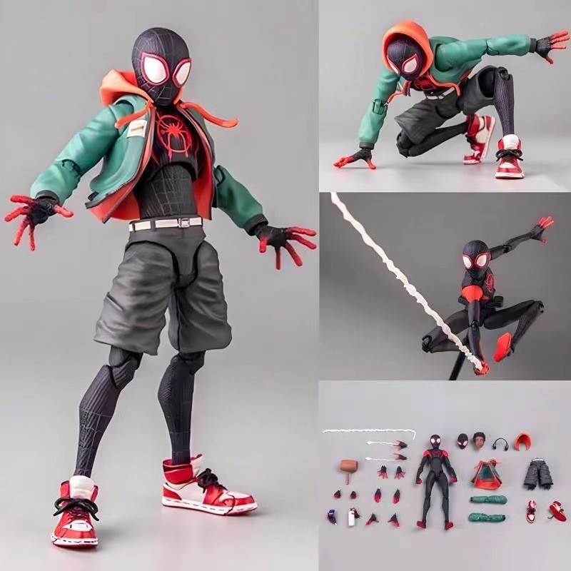 ใหม่ Parallel Spider-Man ข้ามจักรวาล Miles Morales Action Figure รูป