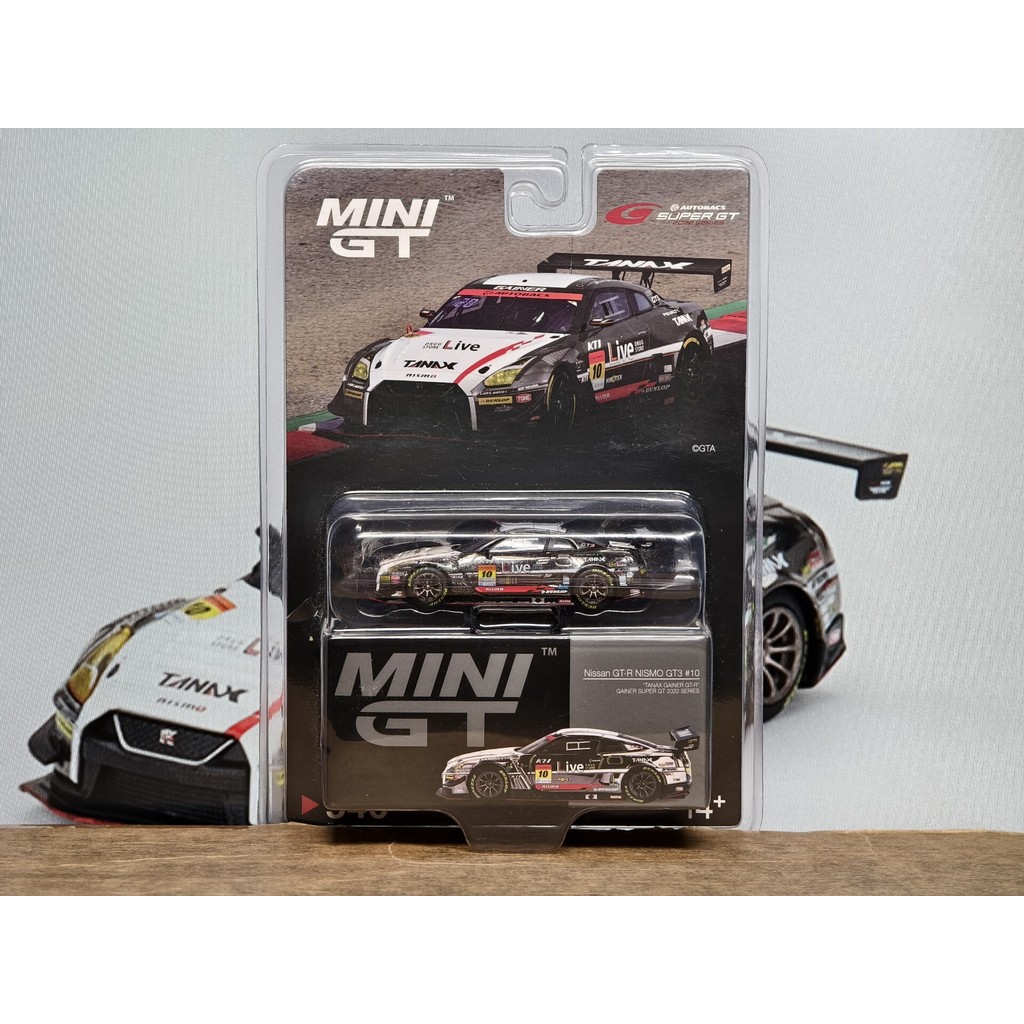 1/64 MINIGT 540 Nissan GTR NISMO GT3 #10 BANAX GAINER GTR GAINER SUPER GT 2022 SERIES การ์ดแขวนเวอร์