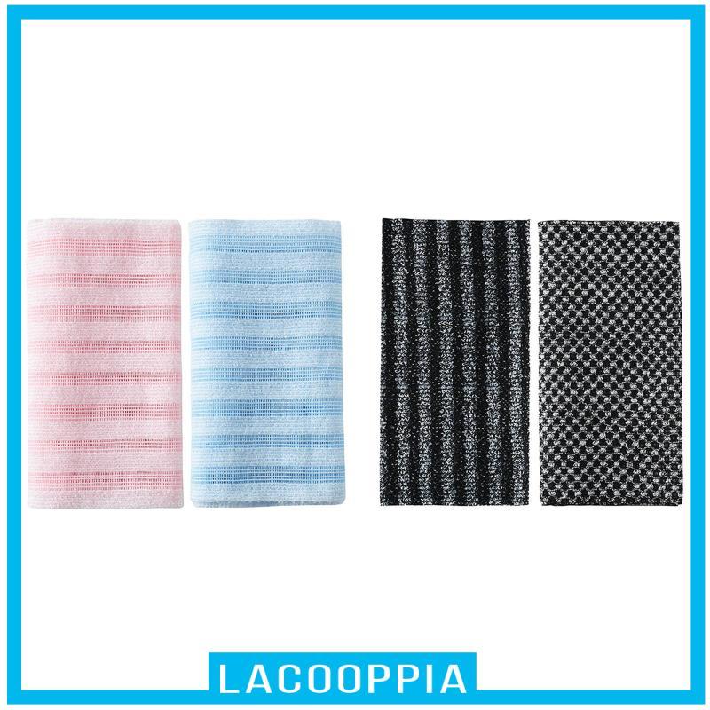[Lacooppia] Exfoliate Rags Wash Cloth Sponge Body Scrubber Bath Towel for Home Shower Back Cleaning