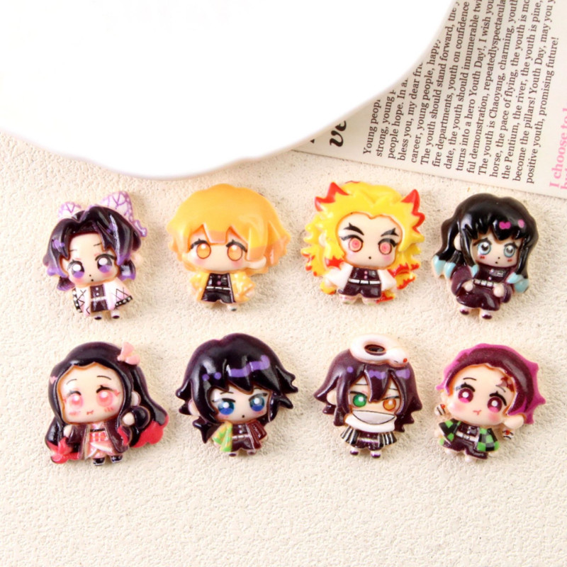 20 ชิ้นการ์ตูนหญิงชายเรซิ่น Charms สําหรับ DIY (10-394)