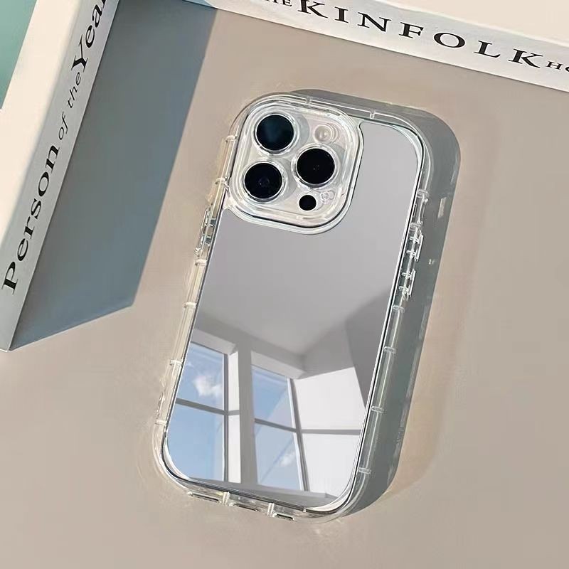 Mirror Airbag polos case oppo a9 a5 2020 f11 a53 a33 a15 a15s a36 a76 a96 a57 2022 a77s A58 a31 a3s 