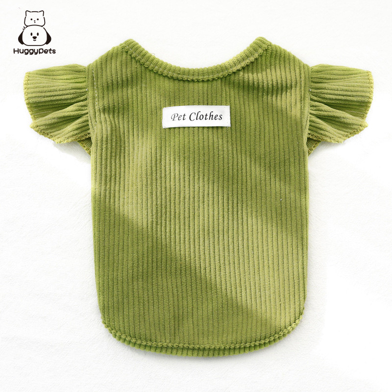 ฮักกี้เพทส์ เสื้อผ้าลูกสุนัขสีทึบถักสไตล์บางสําหรับ ชเนาเซอร์ บิชอน ลูกสุนัขขนาดเล็กเสื้อกั๊กสัตว์เลี้ยงธรรมดาสําหรับฤดูใบไม้ผลิและฤ