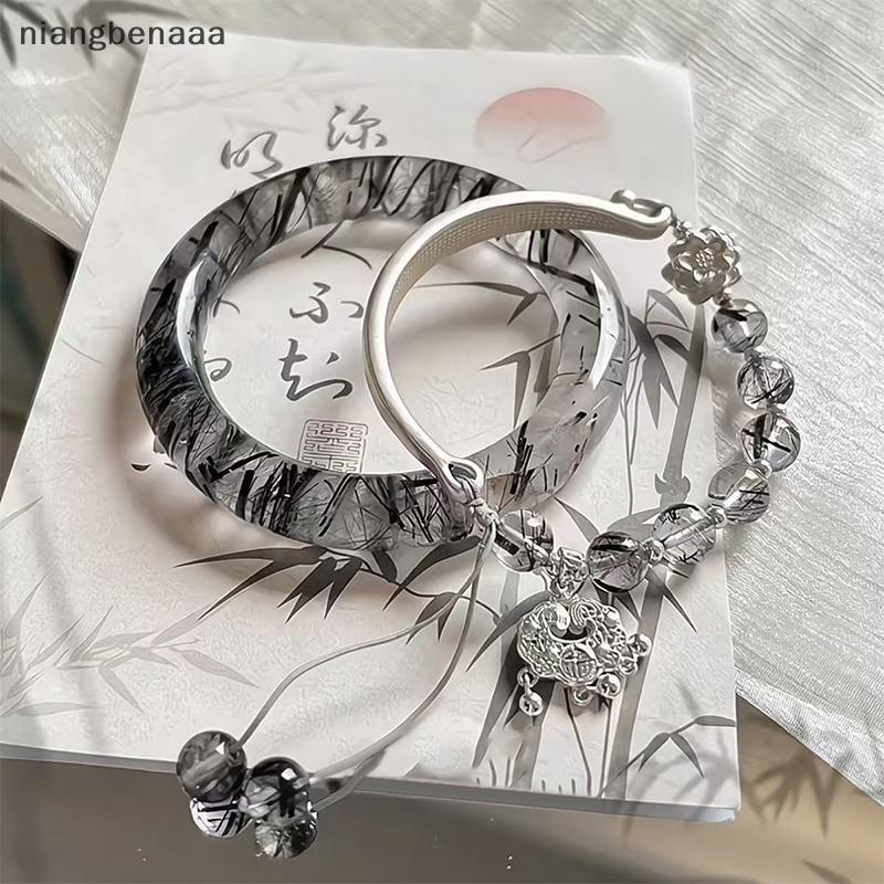 (niangbenaaa) 2 ชิ้นประณีตสไตล์จีน sels สร้อยข้อมือสําหรับผู้หญิงสาวอเนกประสงค์สไตล์โบราณสร้อยข้อมือเครื่องประดับอุปกรณ์เสริมของขวัญใหม่