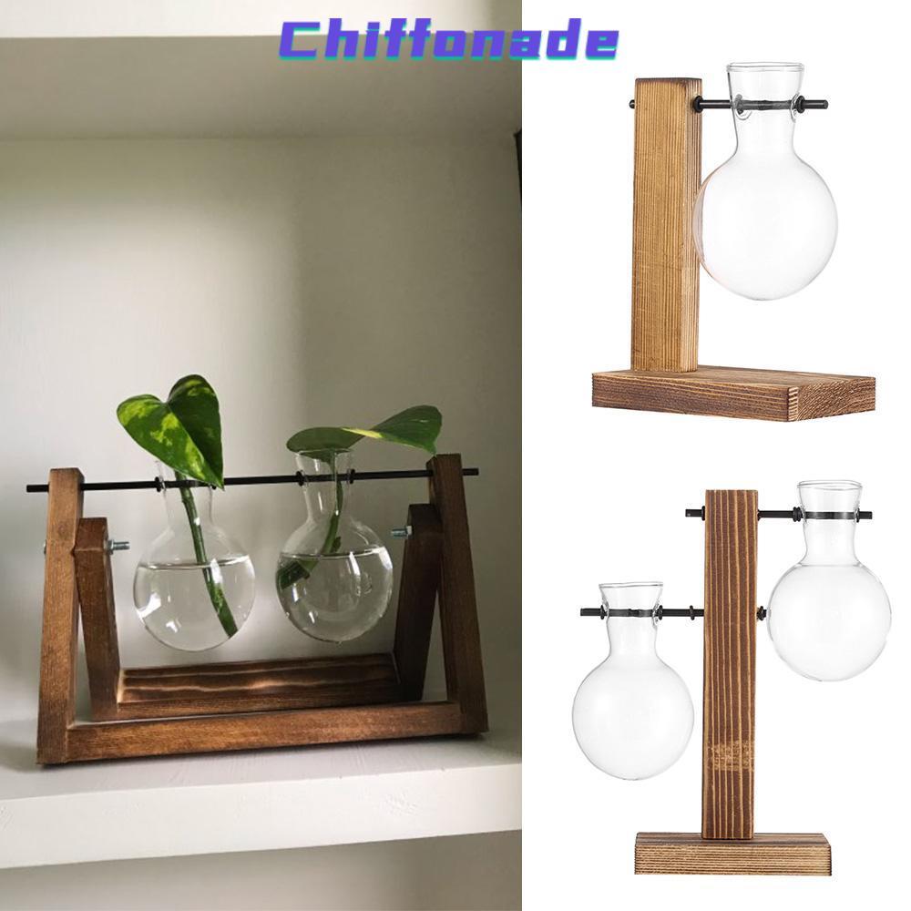Chiffonade แจกันแก้ว Vintage Terrarium โต๊ะชาวไร่กระถางดอกไม้