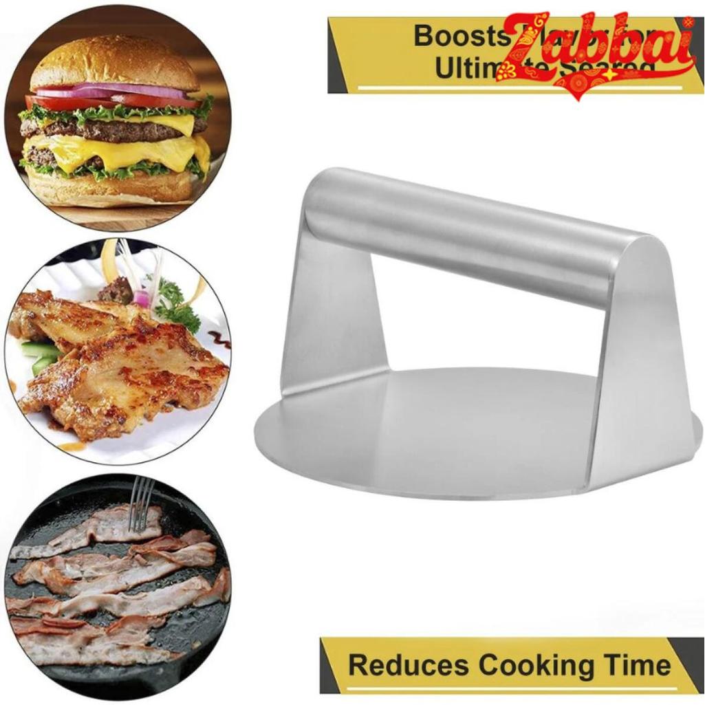 Zabbai  Burger Press, 5.5 Inches, Round Burger Smasher, for Steaks, Panini