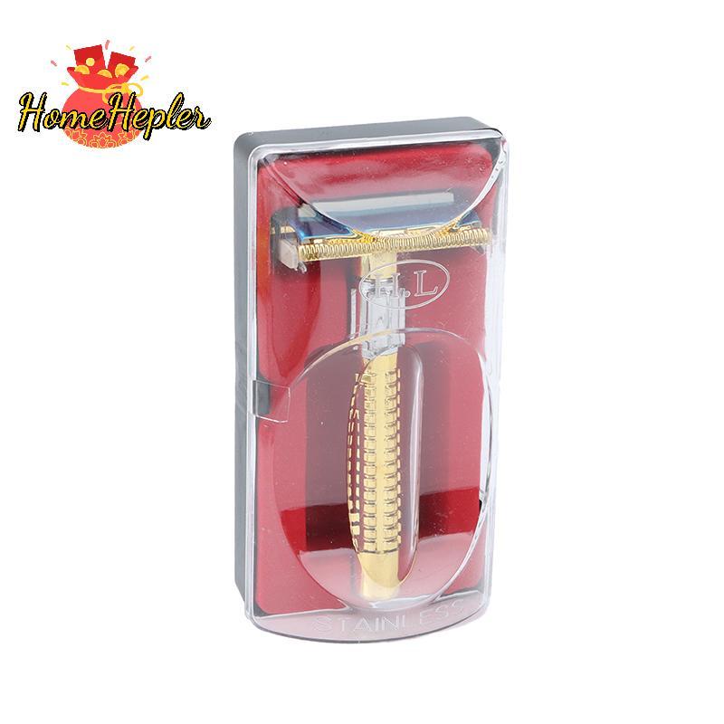 HomeHepler Retro Safety Razor Box Handle Razor Shaving Tool Shaving Tool Mens Facial Razor ใหม่