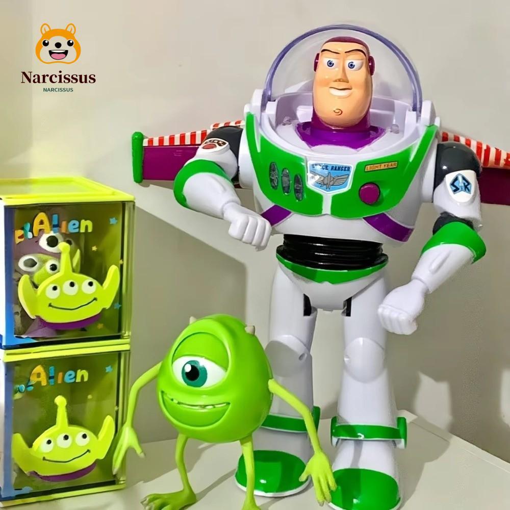 ของเล่น Buzz Lightyear Action Figure พร้อมไฟและเสียง ปีกกางได้ ของขวัญวันเกิดเด็ก