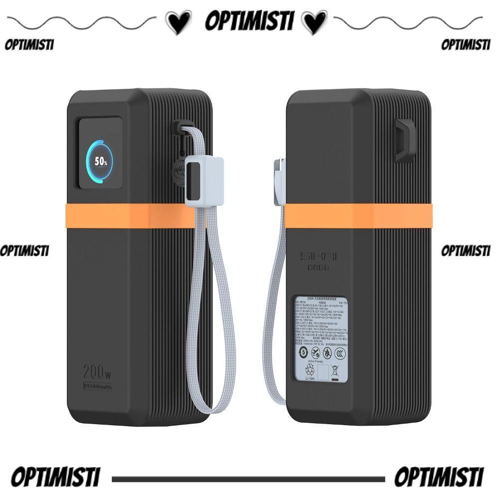 OPTIMISTI8E ซิลิโคน , ป้องกันกันกระแทกแบบนุ่ม , กระเป๋าพกพากันฝุ่นสําหรับ UGREEN 200W 25000mAh Power Bank-PB728 Travel