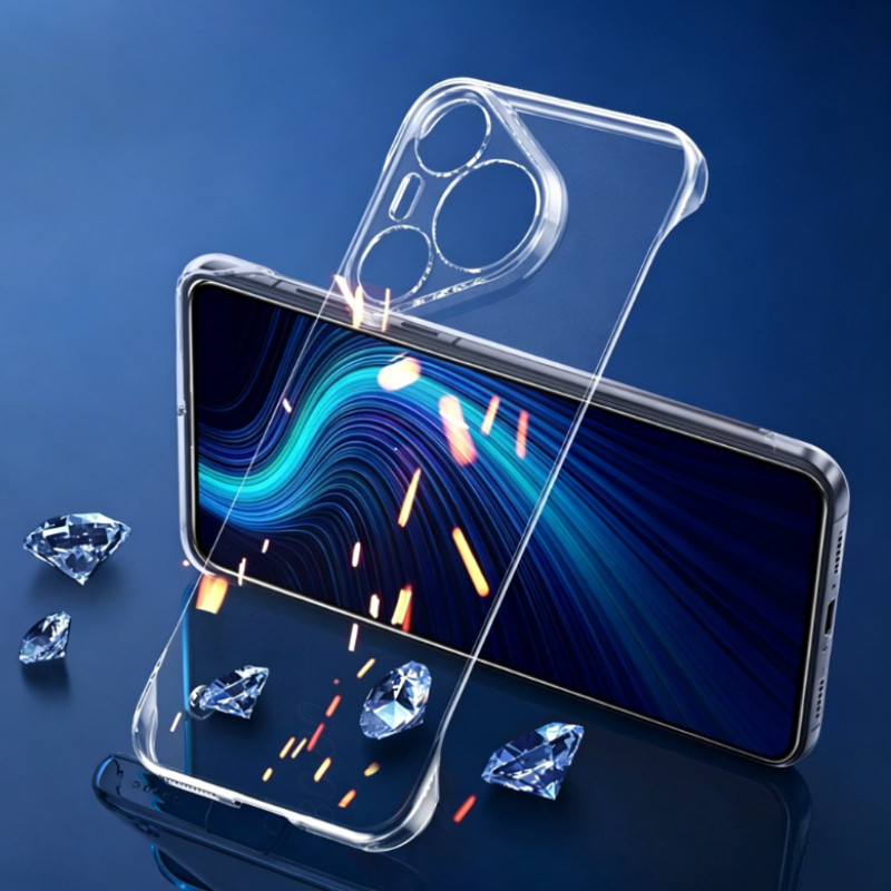 Ultra-thin FramelessสําหรับHuawei Pura 90 80 70 Pro Plus Ultra Hard PCป้องกันปกหลังPura 90 Pro Max 9