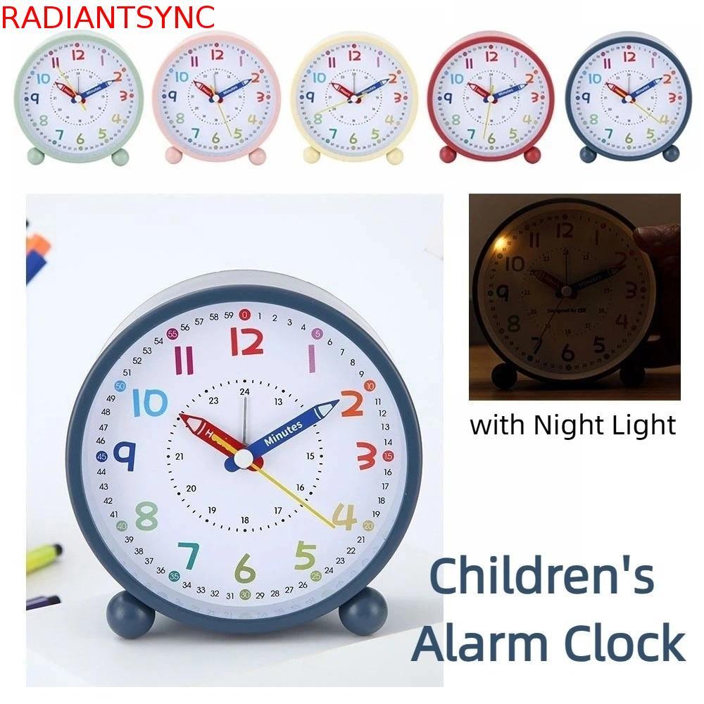 RADIANTSYNC นาฬิกาปลุกย้อนยุค, การออกแบบดินสอแบตเตอรี่ดําเนินการนาฬิกาปลุกเด็ก, ผู้จัดการเวลาศึกษาแบบพกพากรอบโลหะนาฬิกาวางแผนเวลาเด็กห้อ