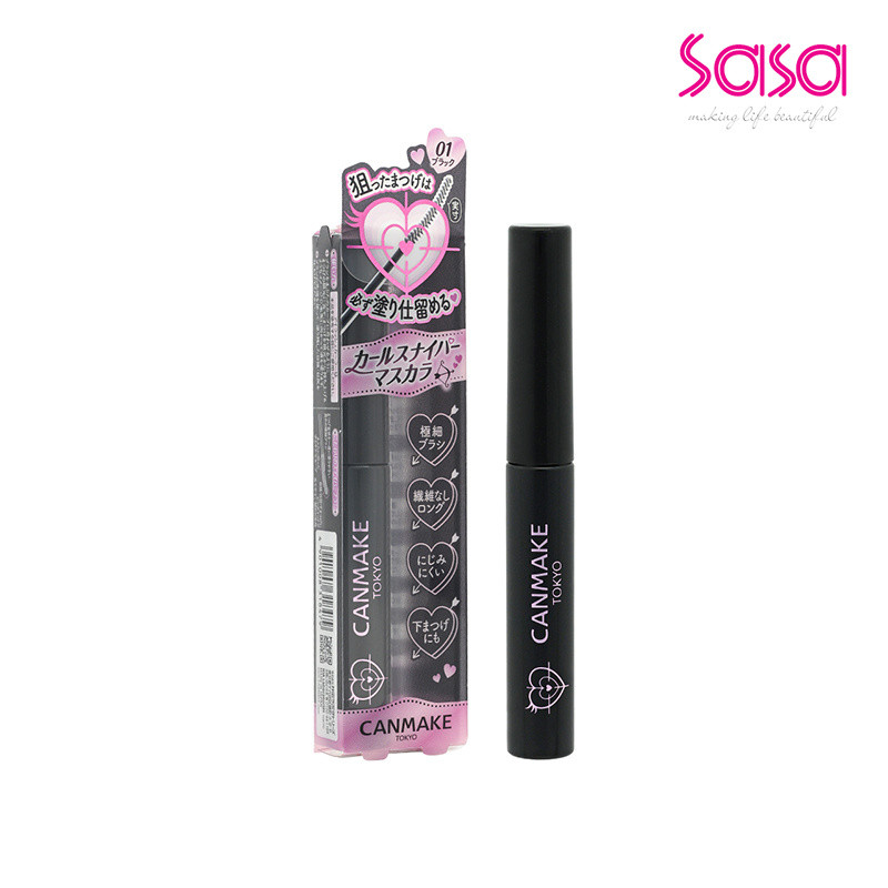 Canmake Curl Sniper Mascara (01 Black) (1pc)