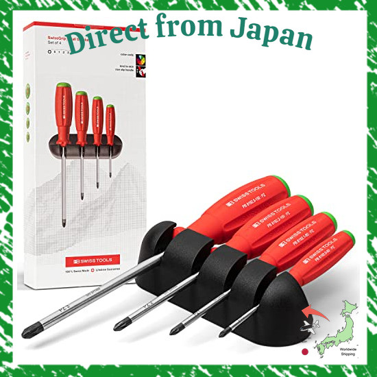 Direct From Japan PB SWISS TOOLS PB SWISS TOOLS 4-piece Swiss Grip Posi-driver set with holders in p