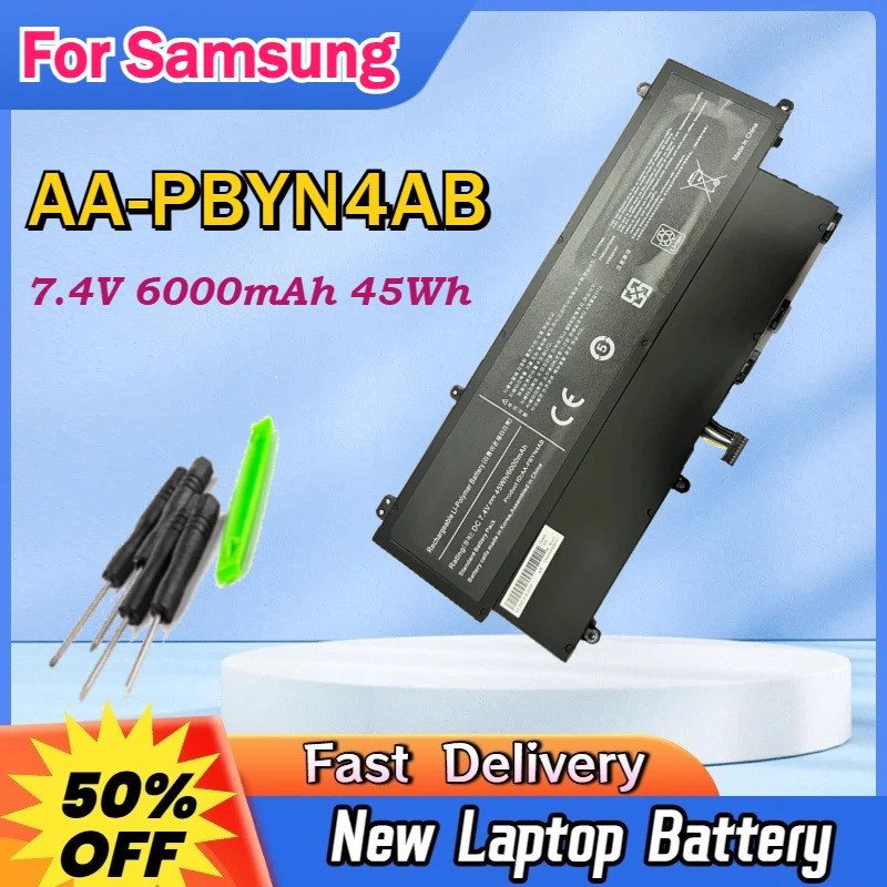 7.4V 6000mAh 45Wh AA-PBYN4AB แบตเตอรี่แล็ปท็อปสําหรับ Samsung 530U3 530U3C NP530V3C NP530U3C 535U3C 