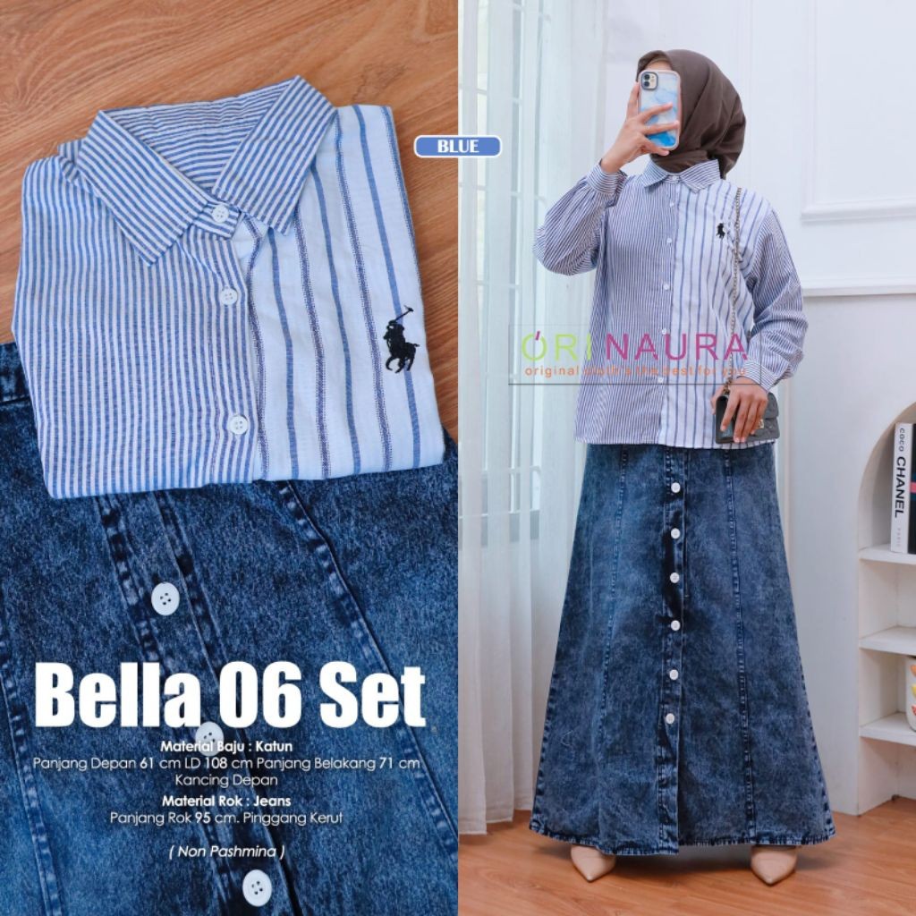มีกลุ่มจําหน่ายขอแอดมิน er elrumi Sherly ชุดสูทผู้หญิง Fuji (Top & Skirt) Naura er elrumi