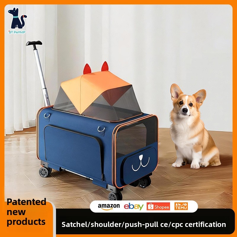 Pet Outing Trolley One-Shoulder Cat Bag Dog Small Trolley Cat Handbag Pet Trolley Bag