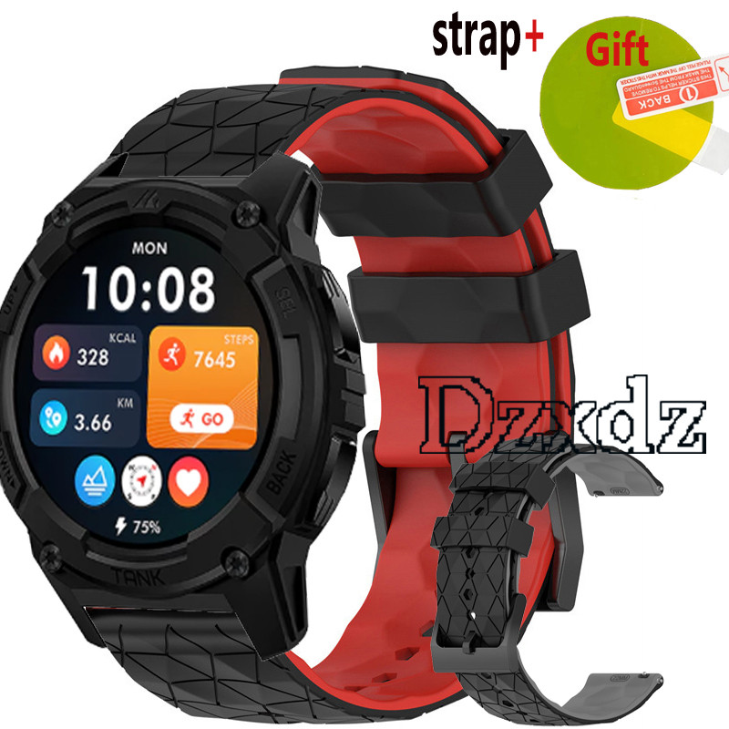 KOSPET TANK S2 Strap Smartwatch สายรัดข้อมือซิลิโคน KOSPET TANK S2 ฟิล์มกันรอยหน้าจอสร้อยข้อมืออุปกร