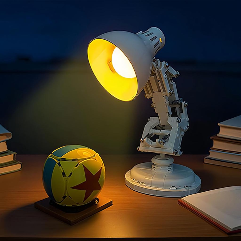 ชุดไฟ LED เข้ากันได้กับ Lego Pixar Luxo Jr., 21357 ชุดไฟสําหรับโมเดลบล็อกตัวต่อ Lego Pixar Lamp ไม่ร