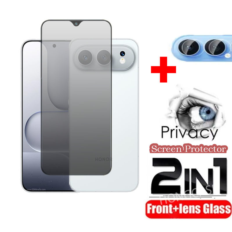 ป้องกันหน้าจอสําหรับ Honor 500 Pro 500Pro 5G 2025 3D ความเป็นส่วนตัว Anti-Spy กระจกนิรภัยเต็มรูปแบบกล้องเลนส์ฟิล์มฝาครอบ