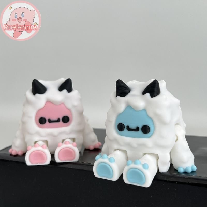 ถูกต้อง Snowman Yuti & Yeda เกมอุปกรณ์ต่อพ่วงตัวเลขของเล่น Multi-Joint Movable เครื่องใช้ในบ้านตกแต่