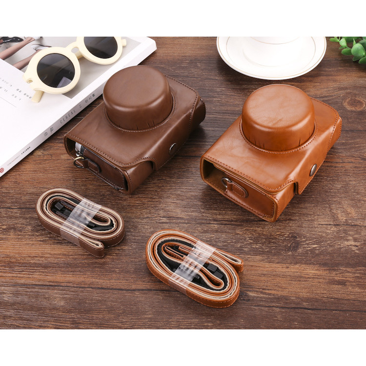 เหมาะสําหรับ Fuji X100V Series X30 เคสหนัง Nikon J5 Panasonic GF9lx100 กระเป๋ากล้อง Canon