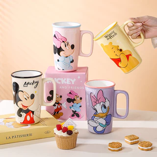 แก้วเซรามิก CGH Stitch 500 มล. แก้วทนความร้อน Disney Stitch พร้อมหูจับ แก้วกาแฟ ของขวัญสำหรับแฟนสาว
