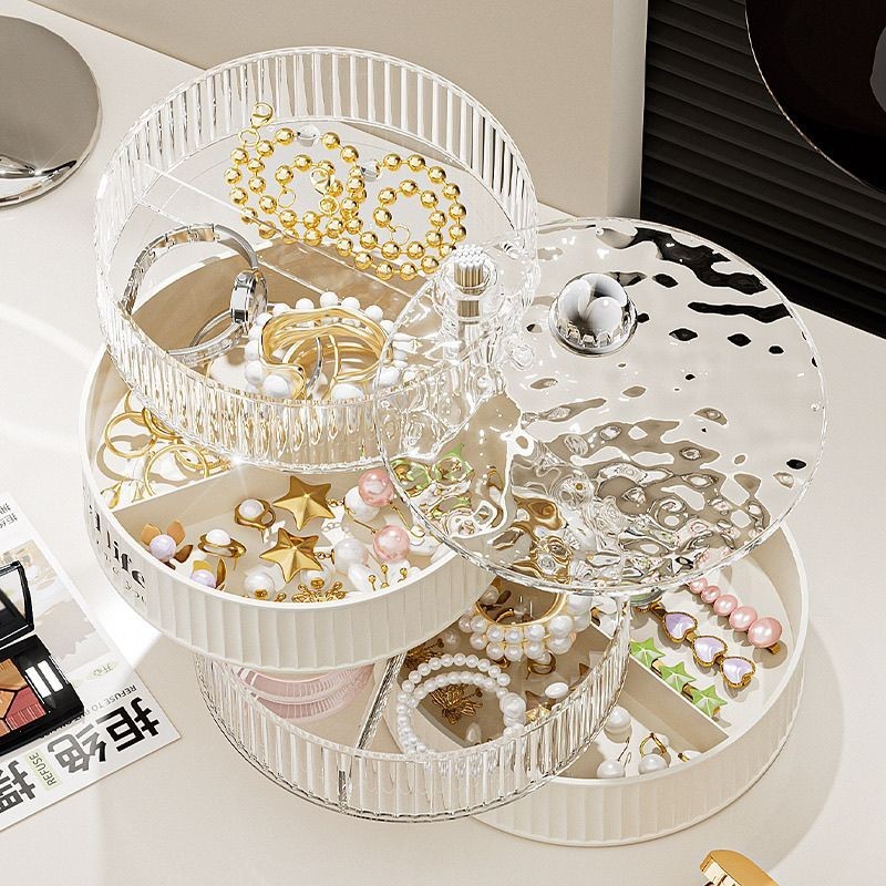 กล่องเครื่องประดับ PDD กล่องเก็บเครื่องประดับหรูหรา High-End ต่างหูประณีตสร้อยคอต่างหูกล่องเครื่องปร