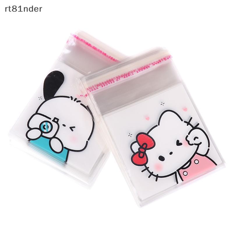 Rt 100 ชิ้นน่ารัก Hello Kitty Pochacco โปร่งใส Ziplock กระเป๋ากันน้ํา Candy บิสกิต Self ถุงปิดผนึกกร