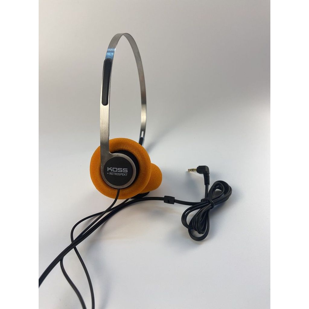 ชุดหูฟัง Hg Koss Koss KPH40 ชุดหูฟังแบบมีสาย Retrospekt ชุดหูฟังซับวูฟเฟอร์บาร์เหล็กแบบพับเก็บได้