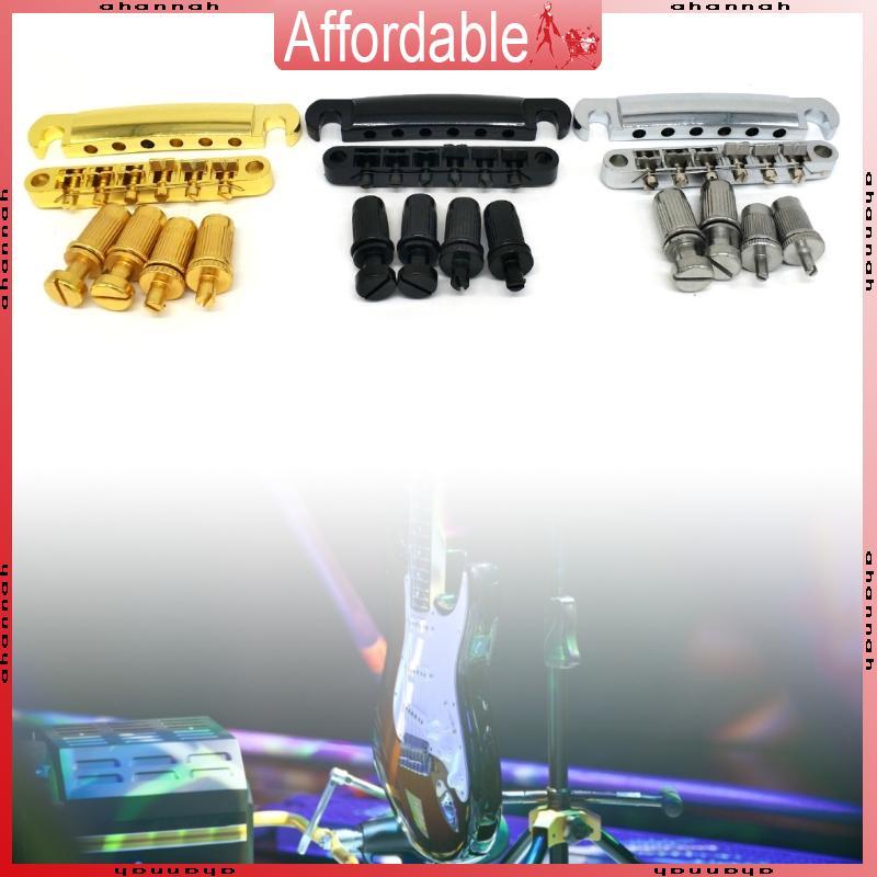 AH Tune O Matic Bridge Rollers Tune O-Matic Guitar Bridge พร้อมชุดหาง