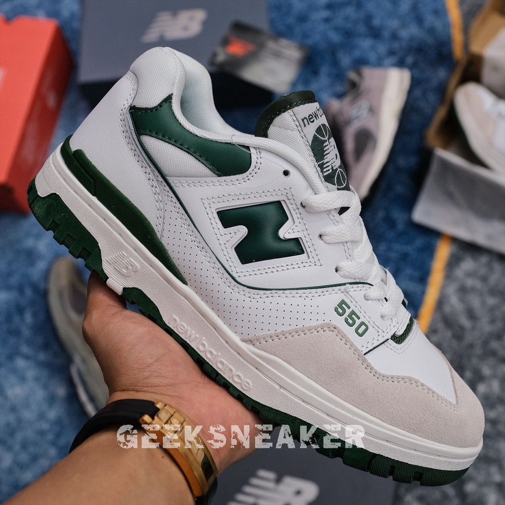 550 รองเท้าผ้าใบหนังกลับหลอดต่ํา NB550 / NB OG!