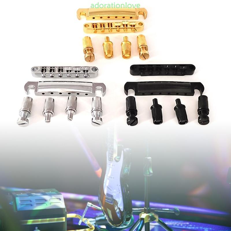Ador Guitar Roller Bridge Tailpiece Tune-O-Matic Bridge Instrument Part