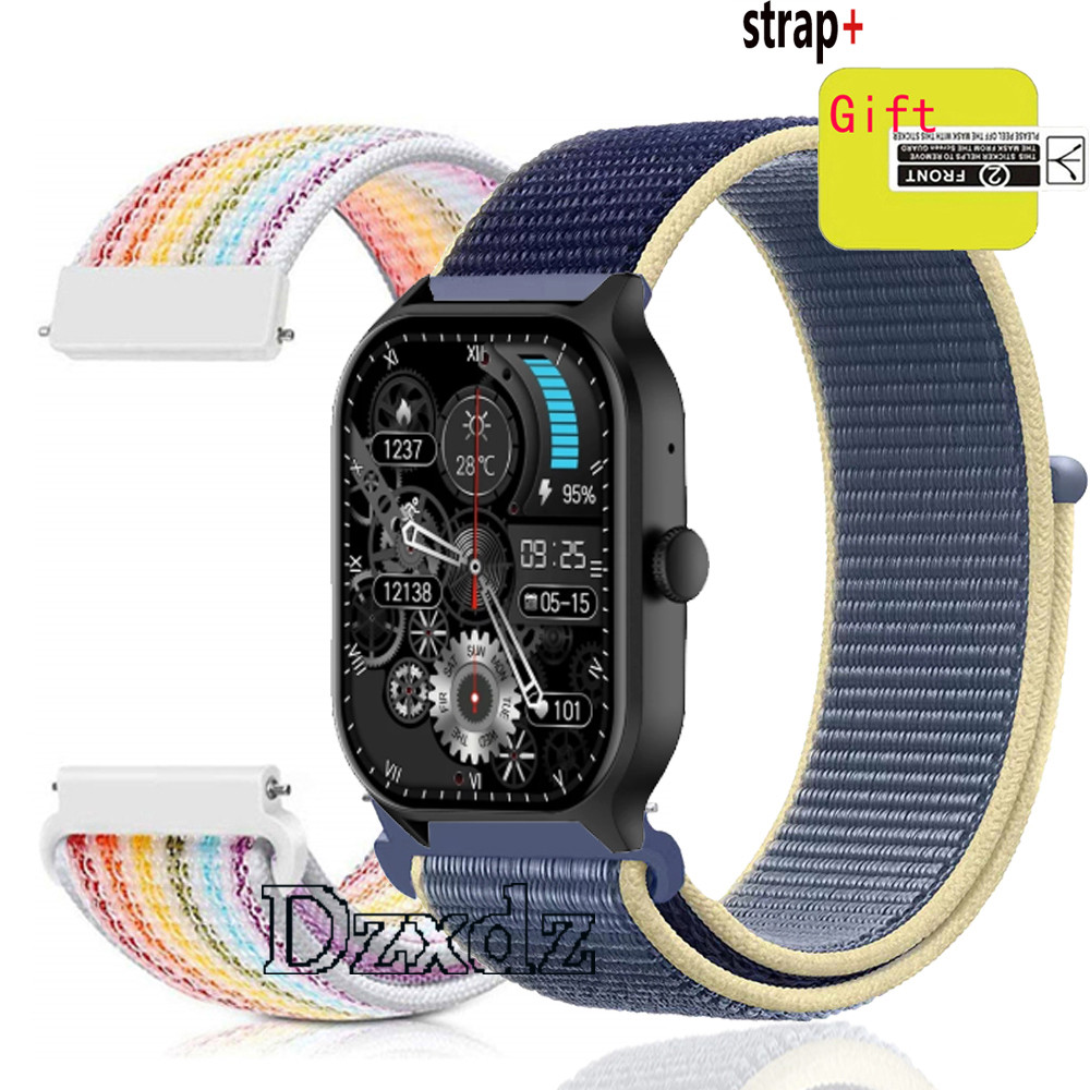 COLMI P77 สายไนลอนสําหรับ COLMI P77 สายรัดสร้อยข้อมือกีฬาสายรัดข้อมืออุปกรณ์เสริม