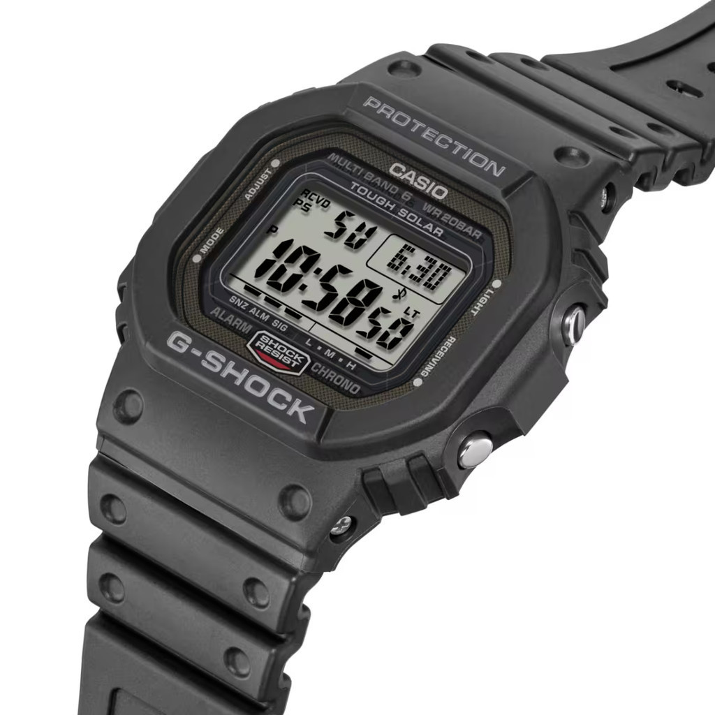Casio G-Shock Men's Watch Eco-Drive World Time High Illumination Octagonal Case Black GW-5000U-1JF