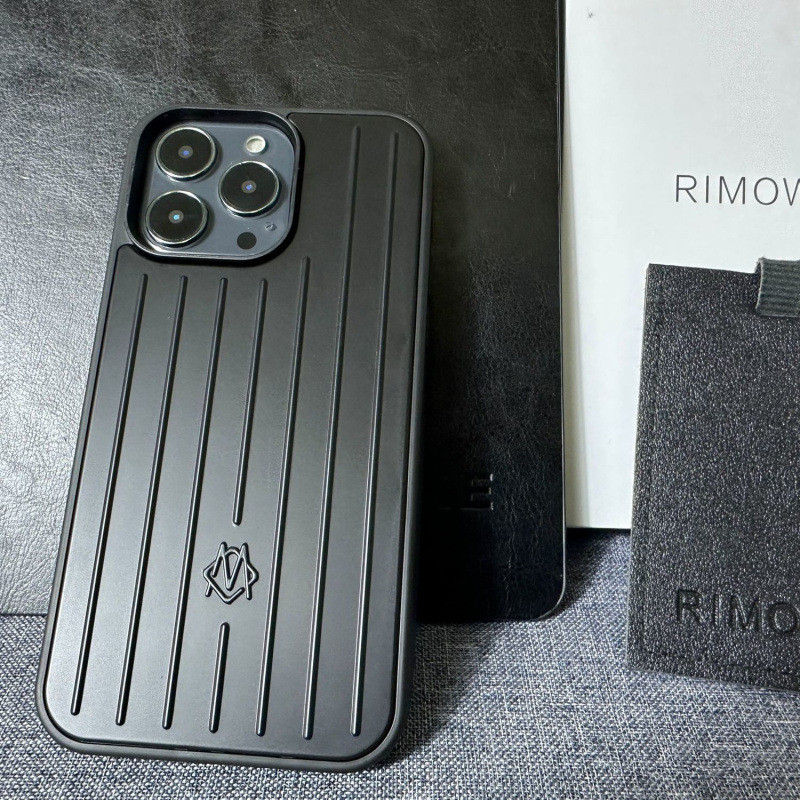 รูปแบบใหม่อลูมิเนียมอัลลอยด์ iPhone/กระเป๋าเดินทางสีดําเคสโทรศัพท์แบบรวมทุกอย่างสําหรับ Rimowa Cool
