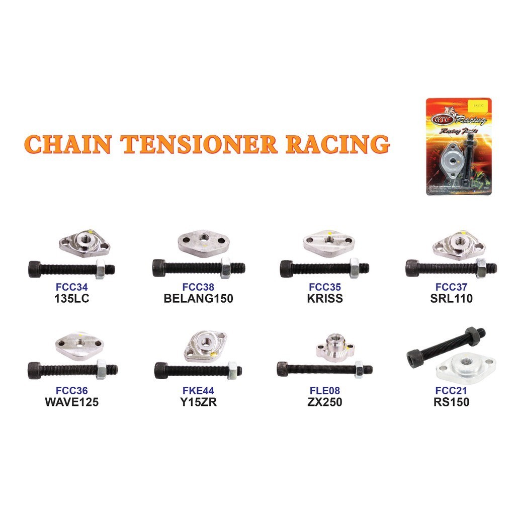 CHAIN TENSIONER RACING - SRL110 / 135LC / Y15ZR / RS150 / ZX250 / WAVE 125 / KRISS
