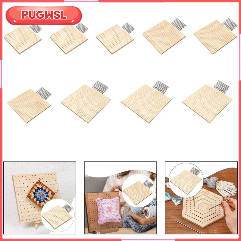 [pugwsl] โครเชต์การปิดกั้นคณะกรรมการไม้ Peg Board Pins ตําแหน่งบอร์ด Handcrafted เย็บปักถักร้อยเครื่องมือสําหรับถักหัตถกรรมเหมาะสําหรับผู้ใหญ่ของขวัญให้ Home De